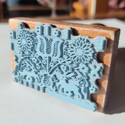 Névre szóló Ex Libris Pecsét / Könyvpecsét - Szarvasos életfás