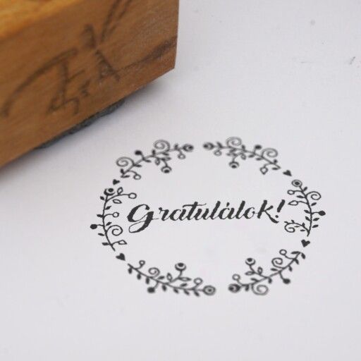 Motivációs Pecsét Tanítóknak - Gratulálok! - Virágfüzér