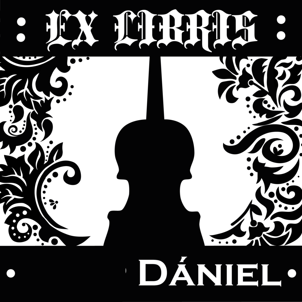 EX LIBRIS - Barokk hegedűs