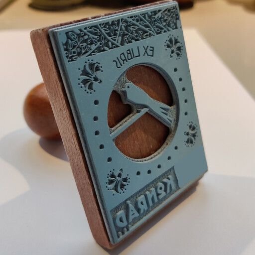 Névre szóló Ex Libris Pecsét / Könyvpecsét - Fecskés