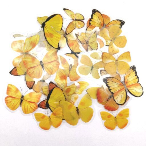 matrica-citromsárga lepkék