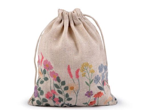 Virágos rét vászonszütyő